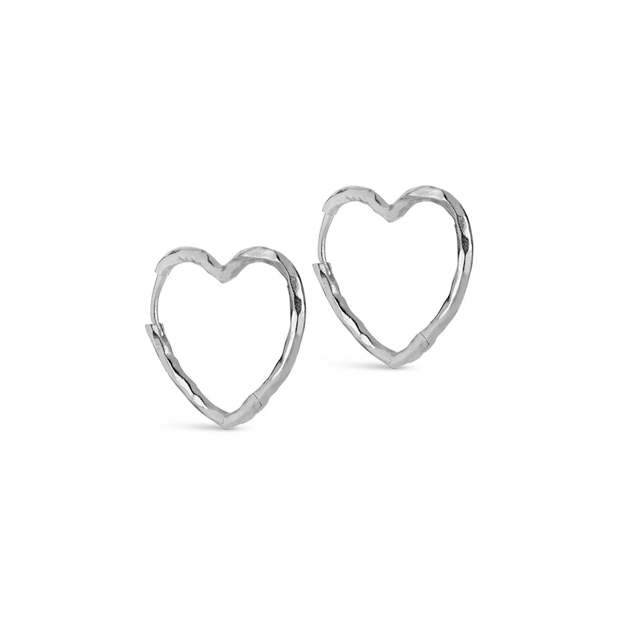 Organic Heart Medium Hoops