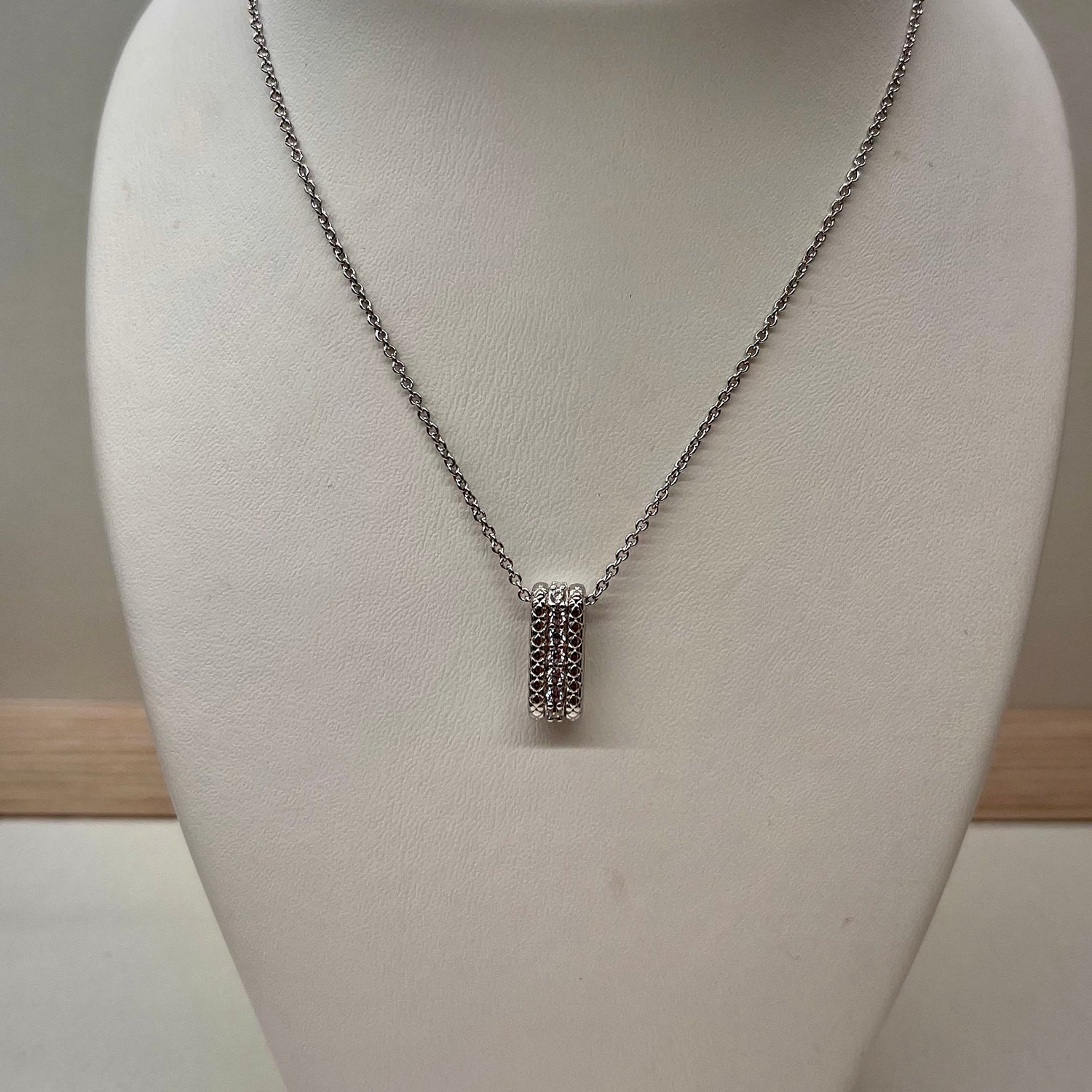 Elena Necklace with Zirconia Pendant