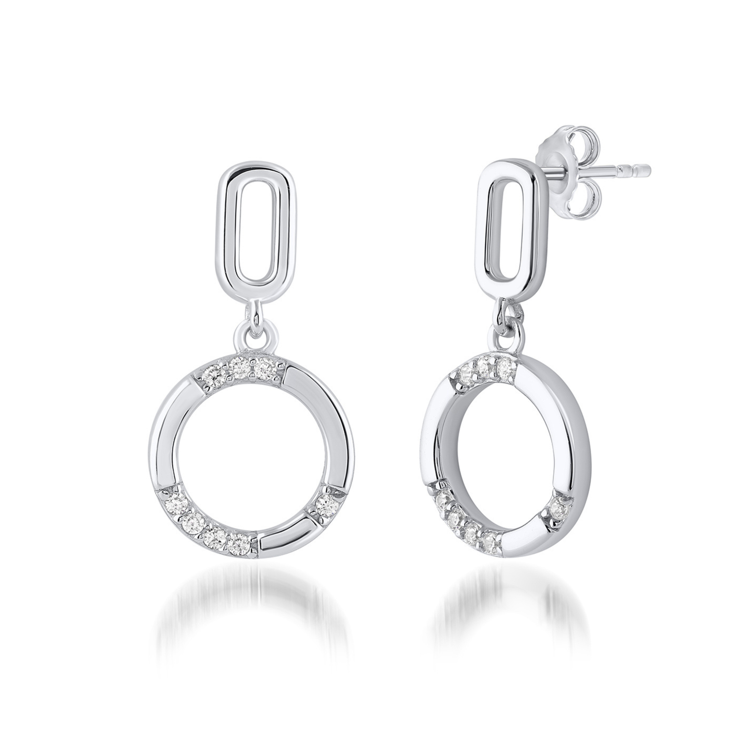 Alchemy Axis Earrings Silver