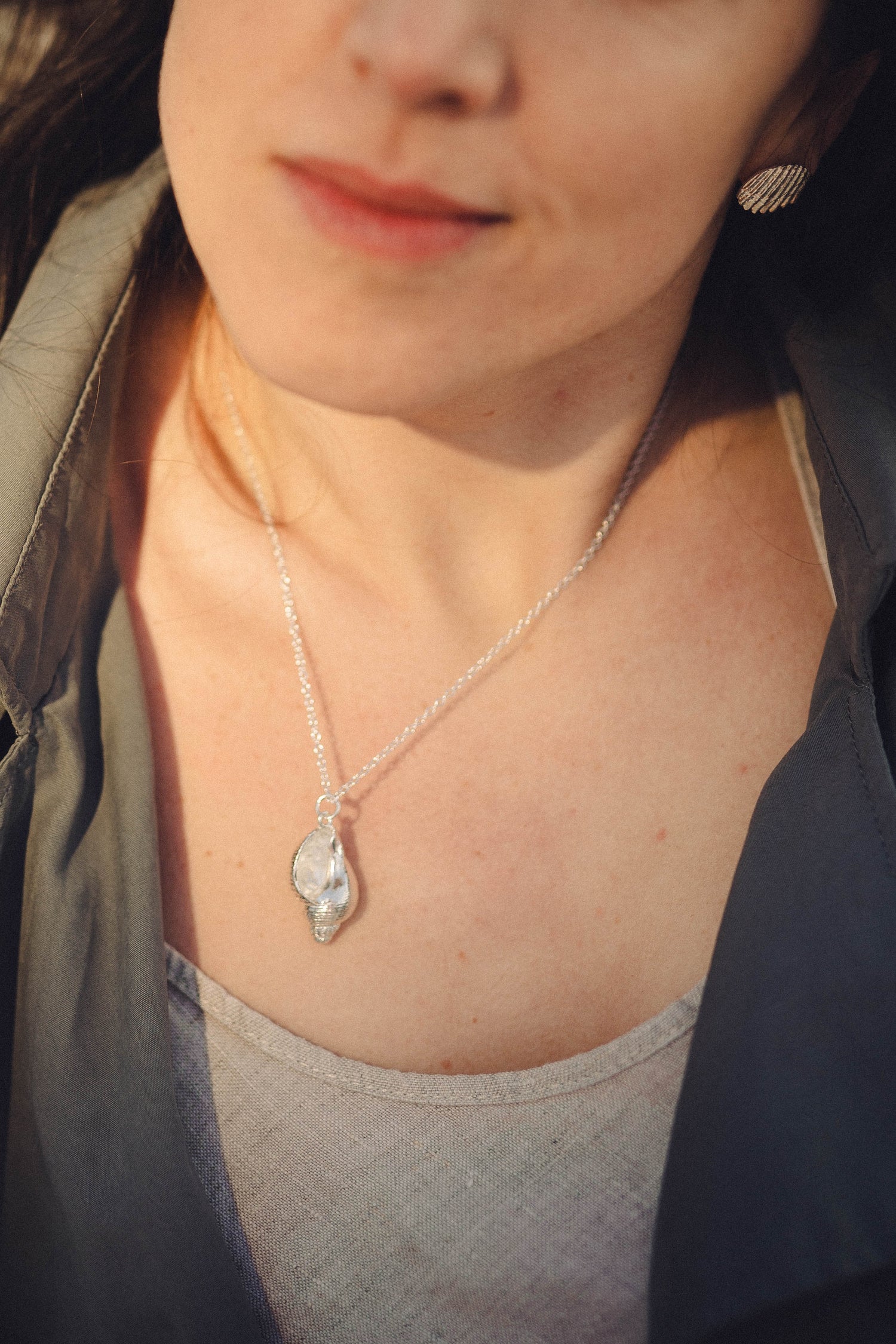 Large Conch Shell Necklace