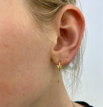 Butterfly Hoop Necklace; 9ct Gold Jewellery; Delicate Jewellery