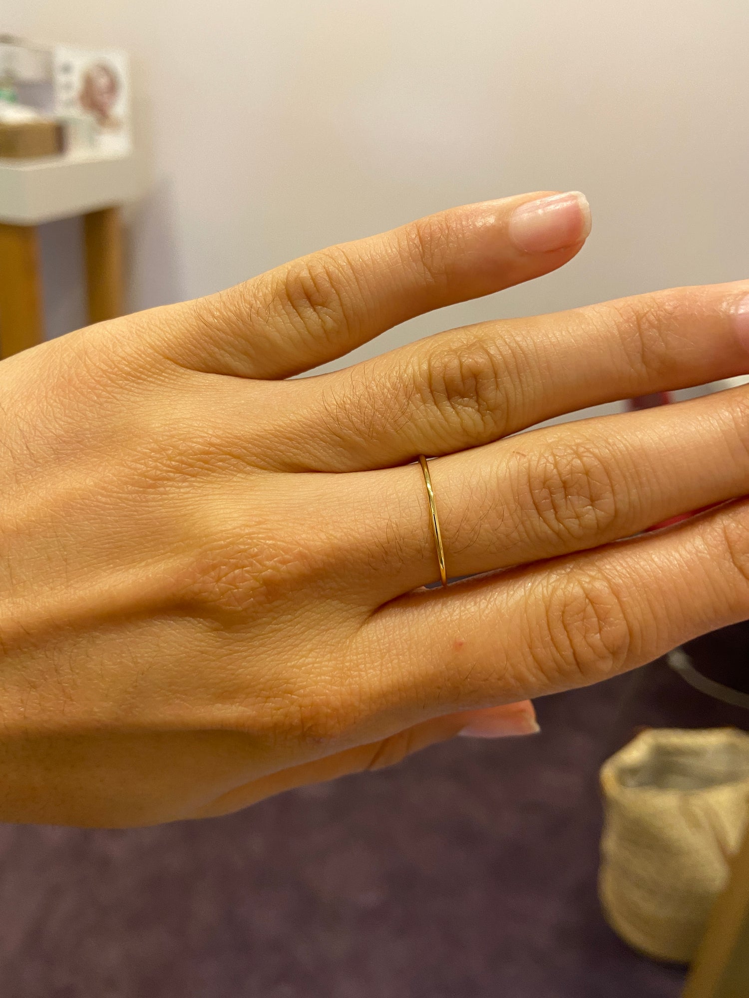 9ct Gold Simple Band Ring AN109