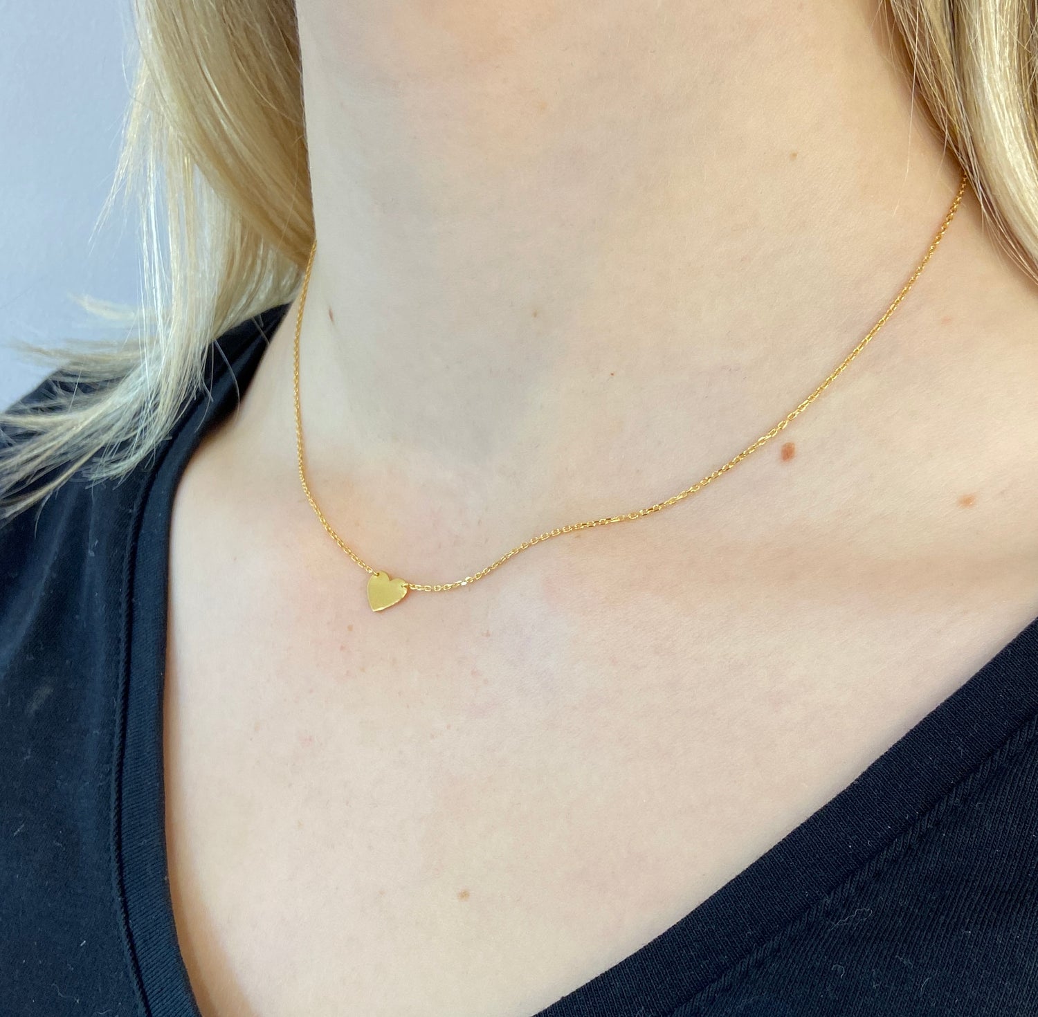 Single Heart 9ct Gold Necklace