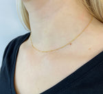 textured necklace 9ct gold ; simple textured necklace 9ct gold
