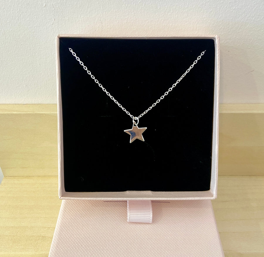 Star Pendant Sterling Silver Necklace