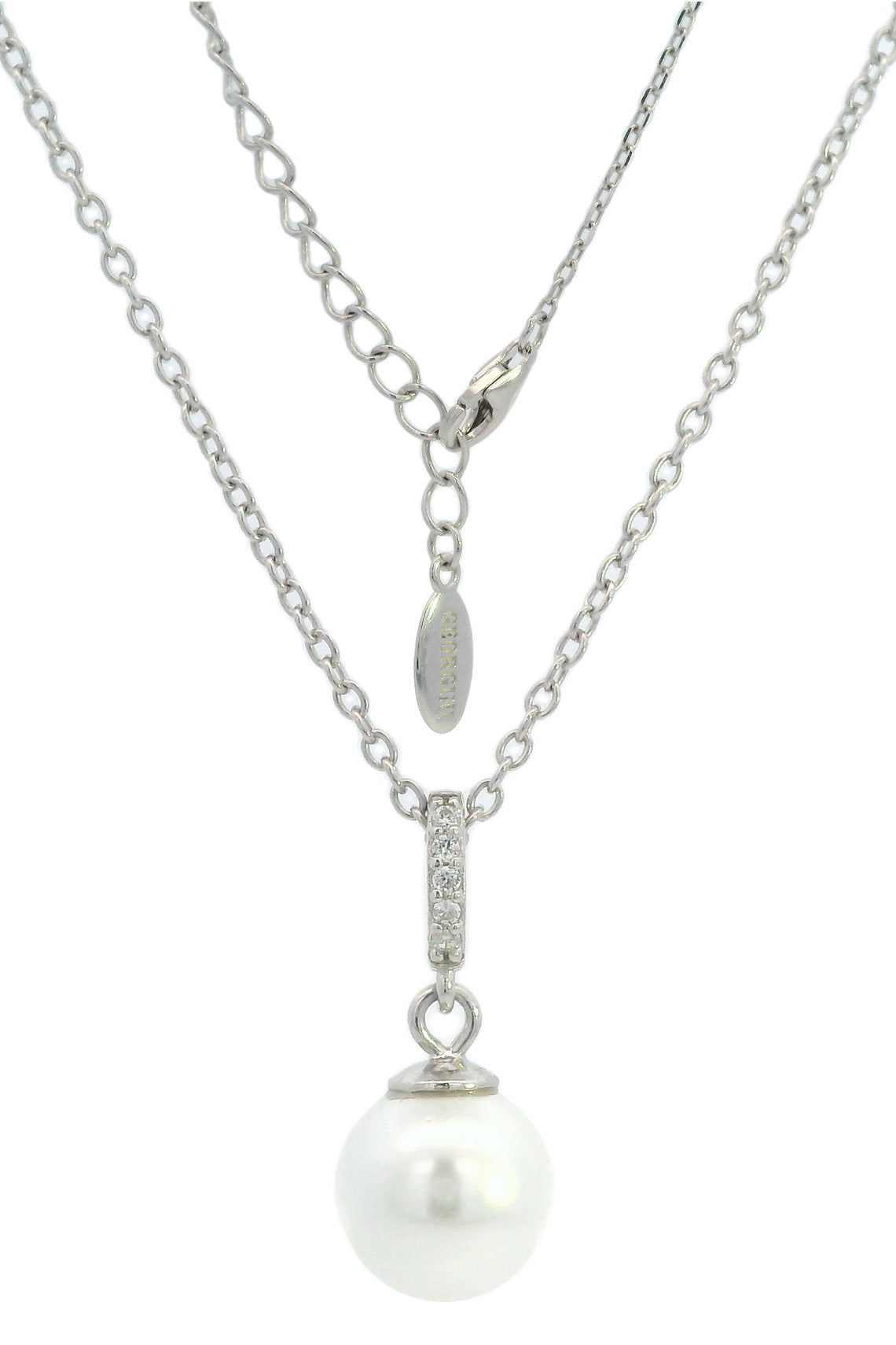 Adagio Effortless Glow Pearl Pendant Silver