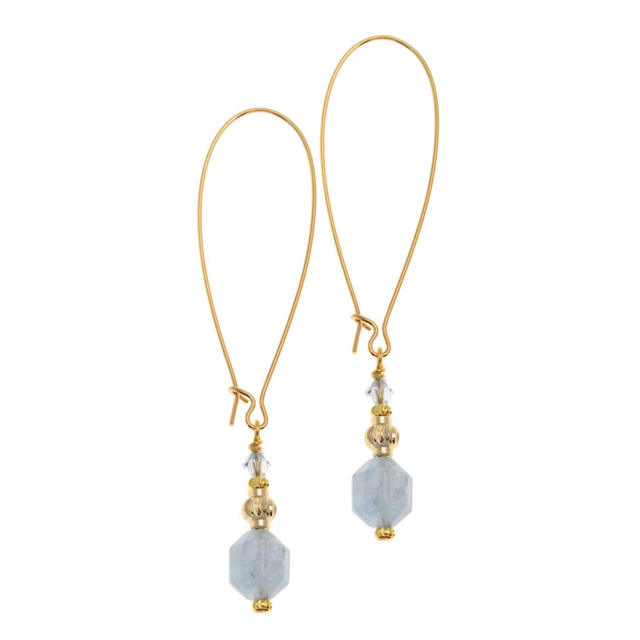 Athena Azure Earrings- Long