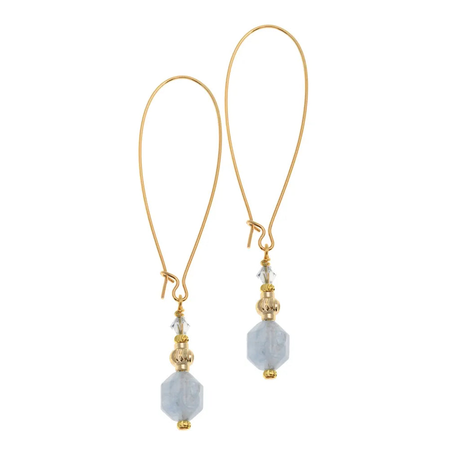 Athena Azure Earrings Long