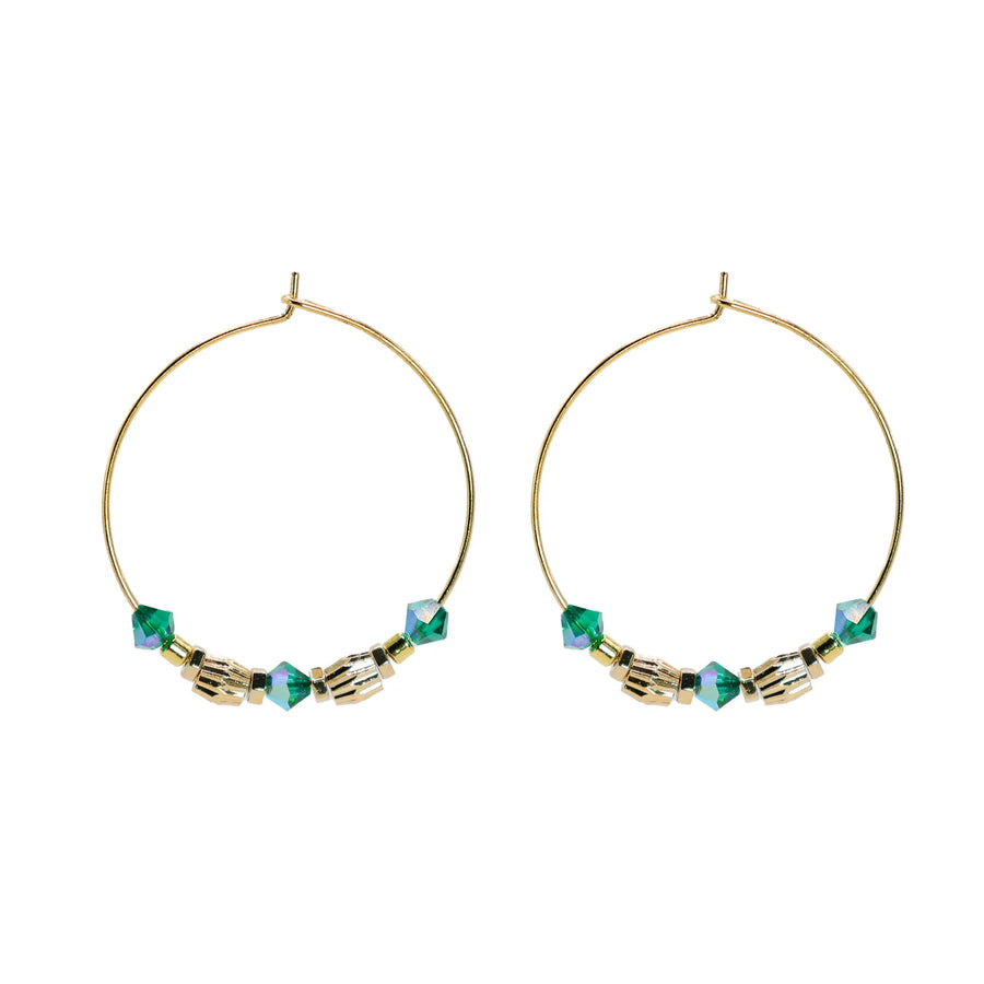Amara Hoops - Emerald