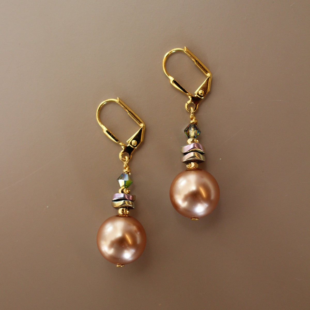 Nocturne Blush Linear Earrings- Short