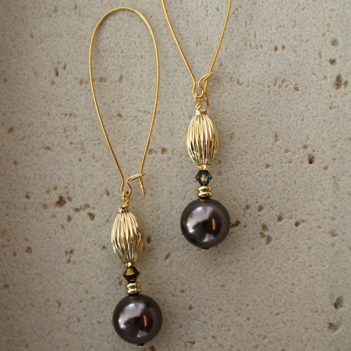 Nocturne Mocha Earrings- Long