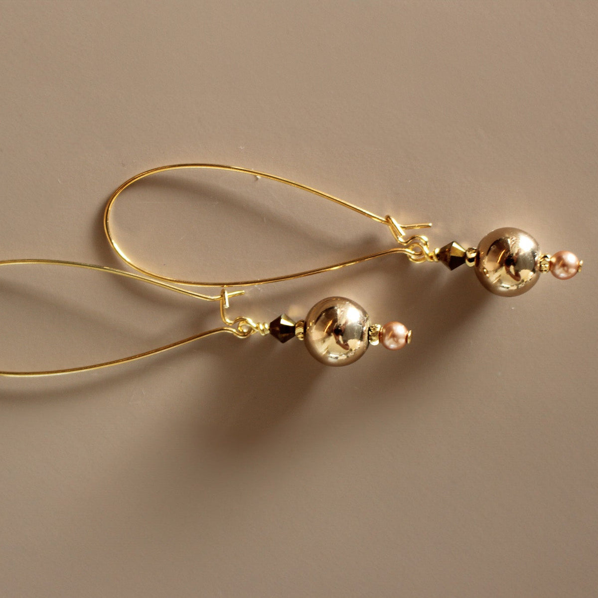 Nocturne Bronze Earrings- Long