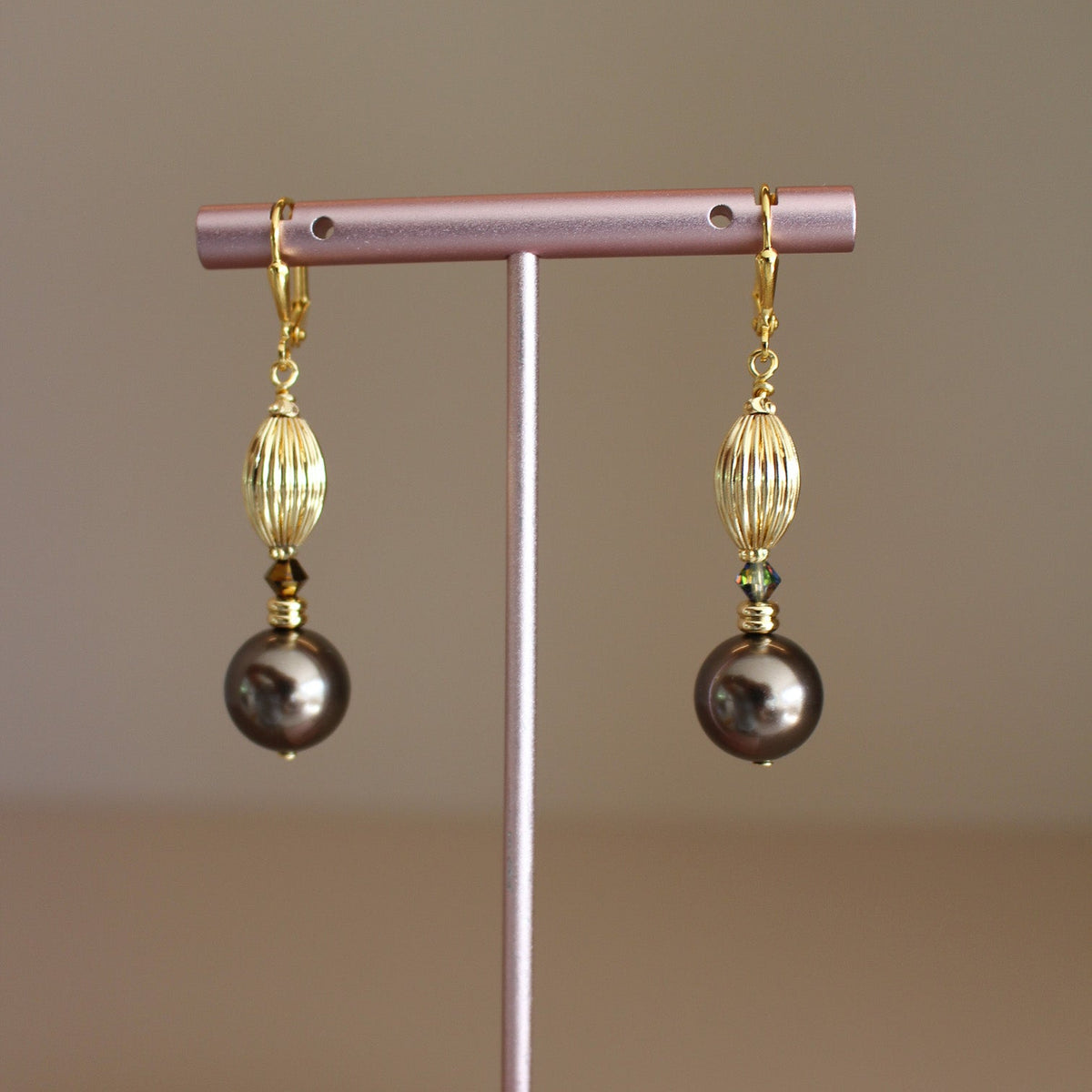 Nocturne Mocha Earrings- Short