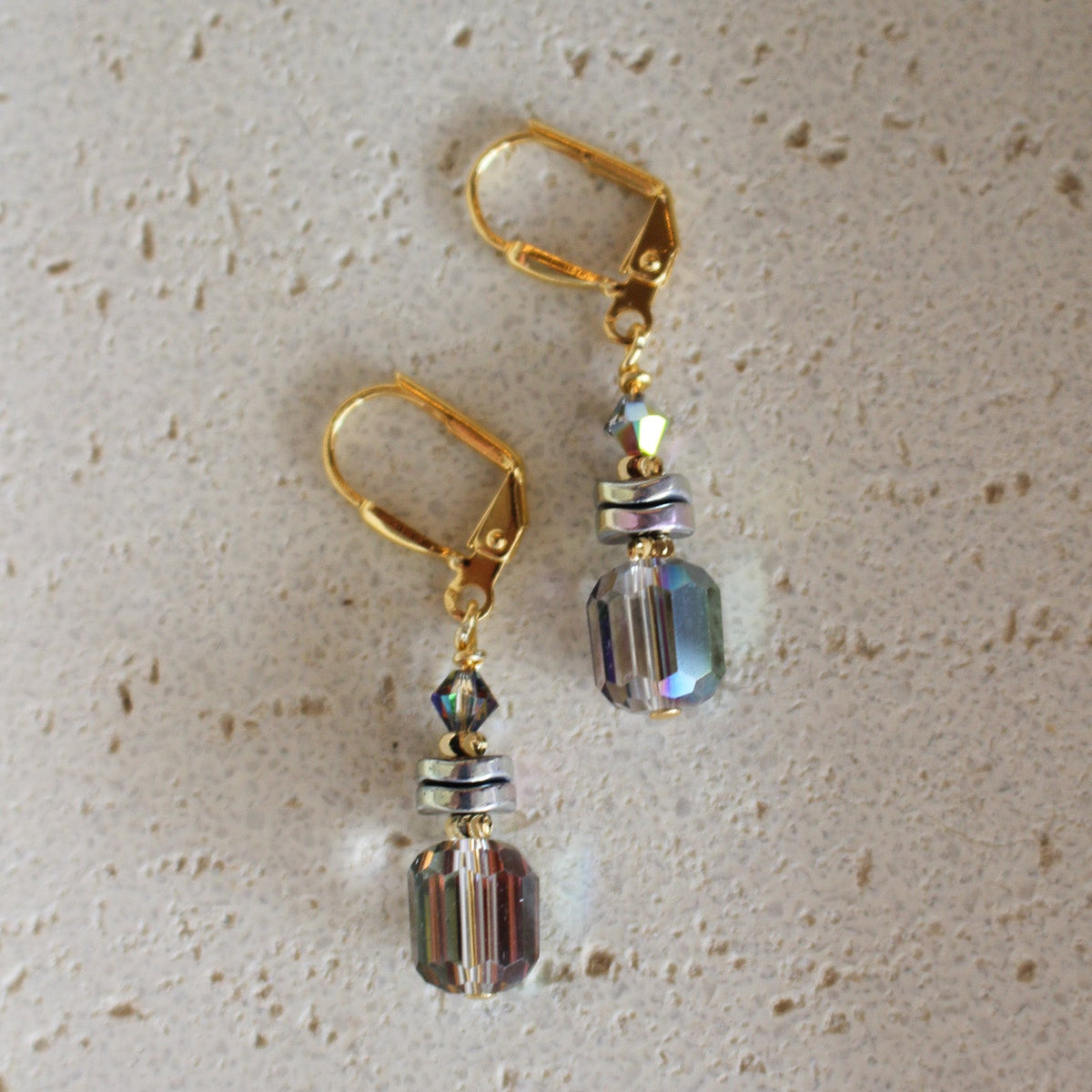 Nocturne Olive Earrings- Short