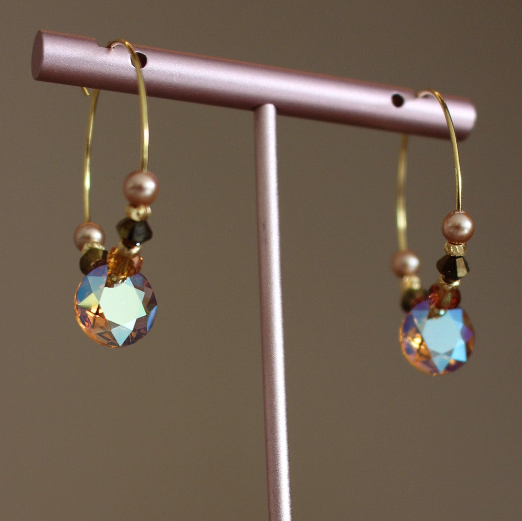 Nocturne Topaz Hoops