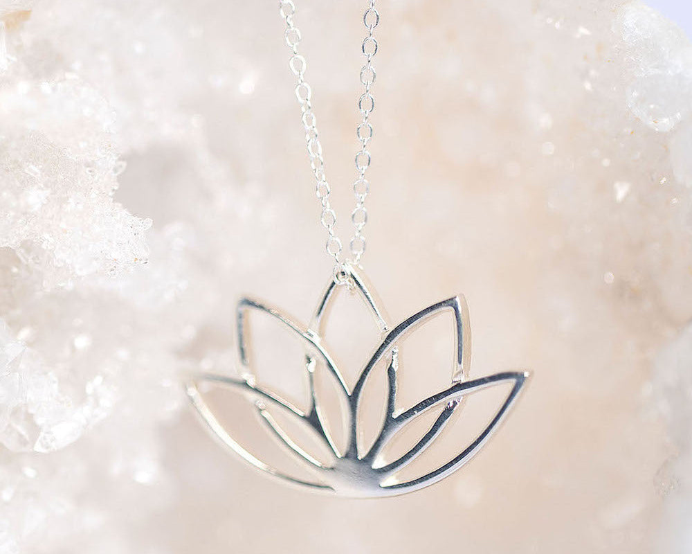 lotus flower necklace | Symbol Jewellery | Made in Ireland