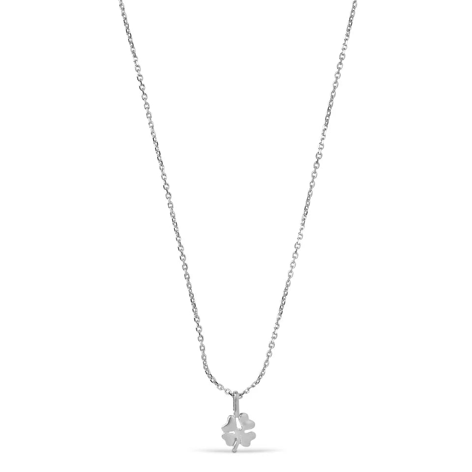 Four-Leaf Clover Silver Necklace