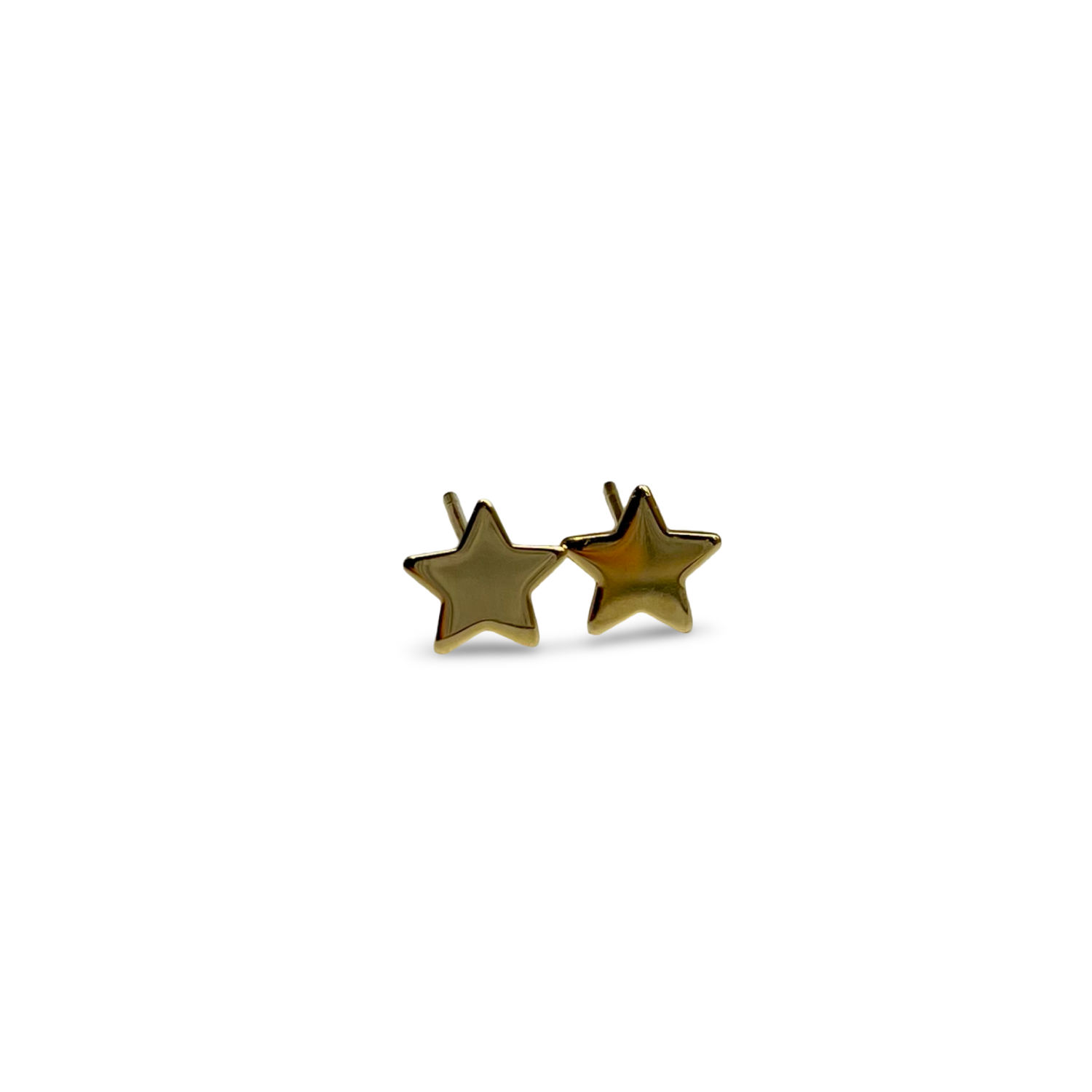 Star 9ct Large Stud Gold Earrings