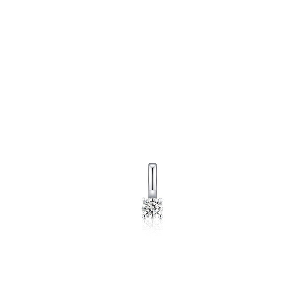 Silver Lab Grown Diamond Pendant