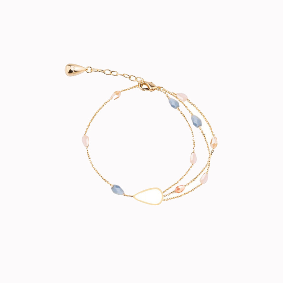 Tulipe Bracelet with Coloured Stones by Rebecca