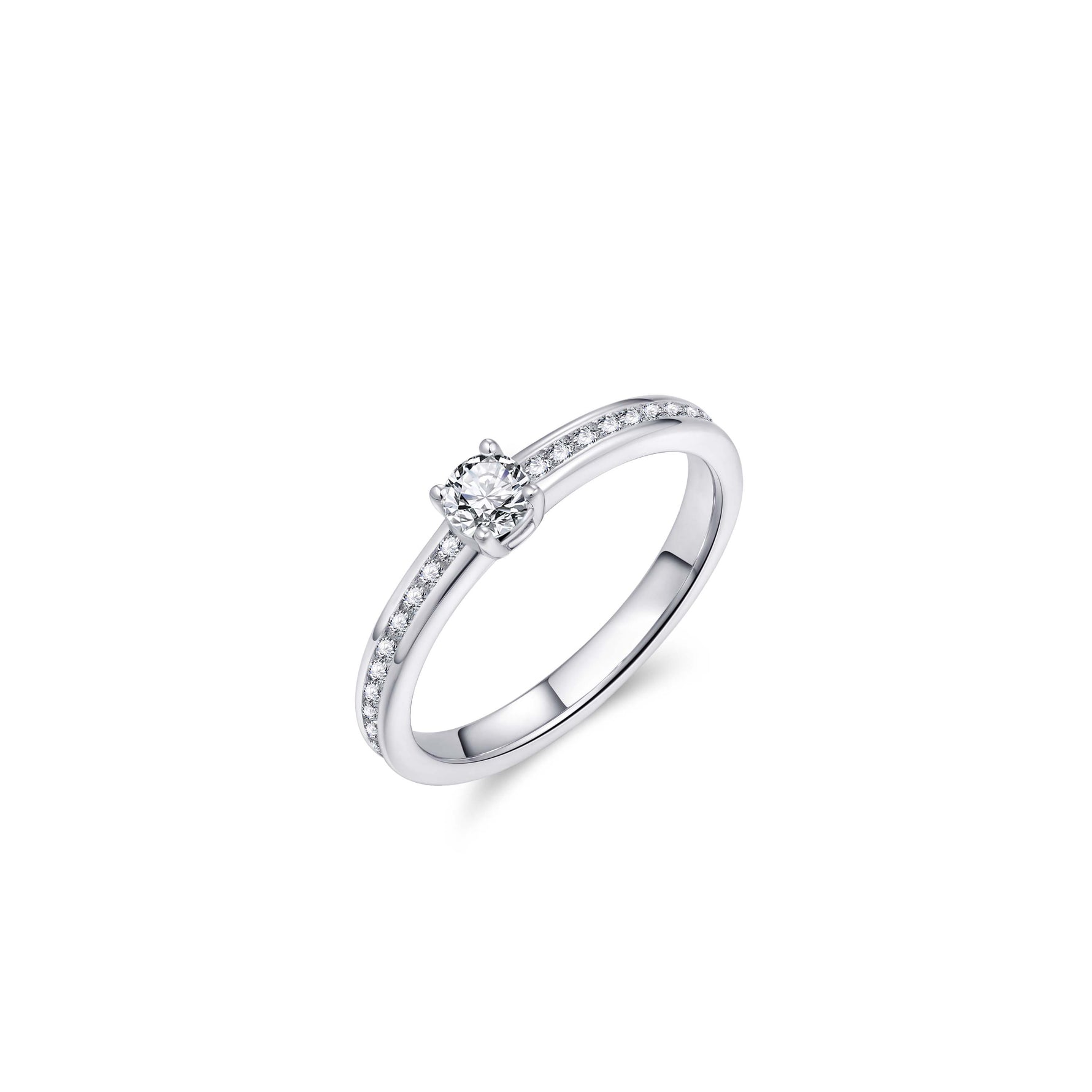 Accented Simple Sterling Silver Ring. 925 Sterling Silver. Waterproof Ring