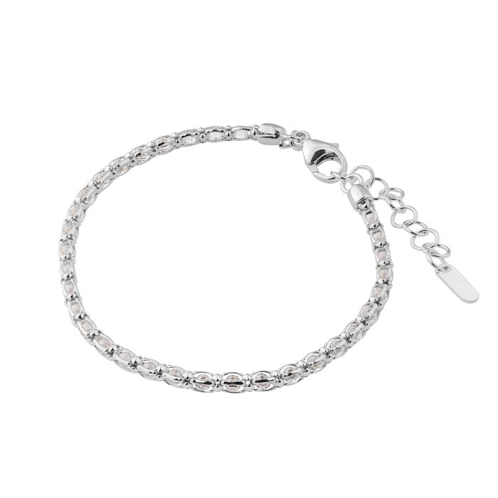 Diana Silver Necklace With Stones