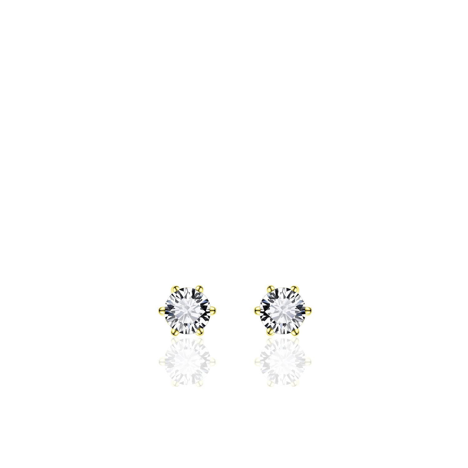 Simple Large Sparkle Stud Earrings SPE04