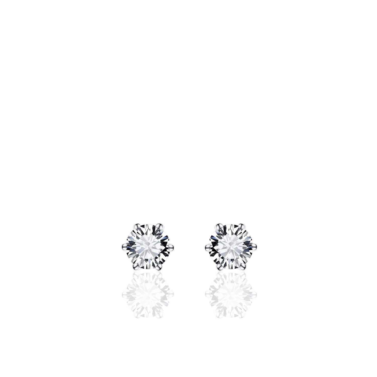 Simple XL Sparkle Stud Earrings SPE05