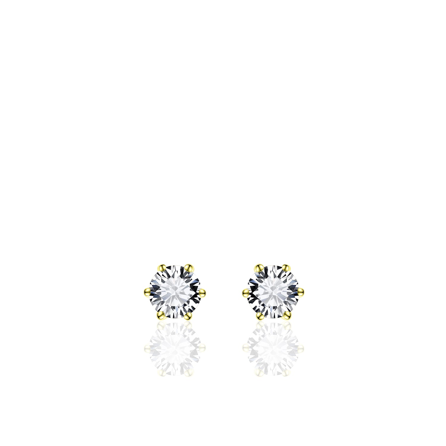 Simple XL Sparkle Stud Earrings SPE05