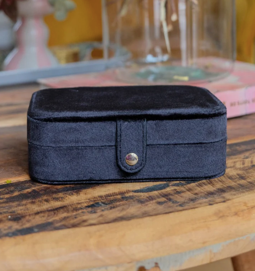 Brigitte Velvet Travel Jewelry Box