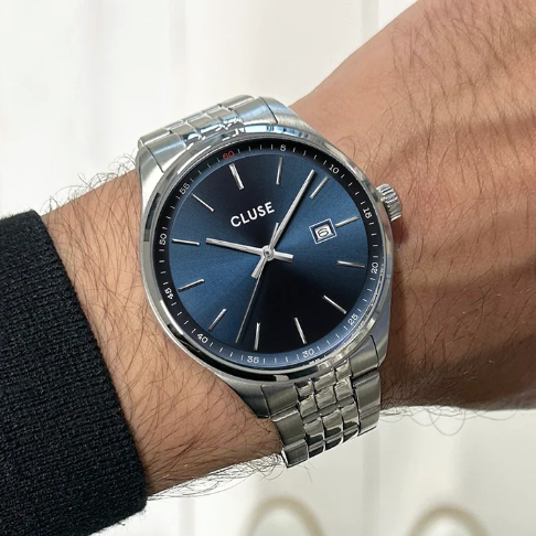 Anthéor Watch Steel Blue, Silver Colour CW20903