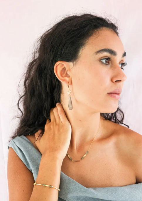 Rhiannon Ginko Drop Earrings
