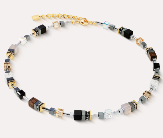 GeoCUBE® Precious Motion necklace Stone Whisper gold