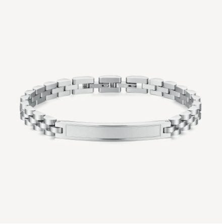 Riptide Bar Silver Bracelet