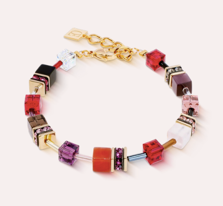 GeoCUBE® Iconic Precious bracelet Festive red