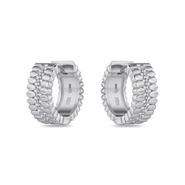 Elena Silver Textured Earrings