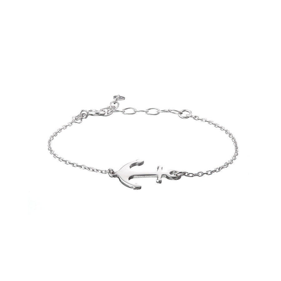 sterling silver anchor bracelet. adjustable sterling silver bracelet. anchor yourself 