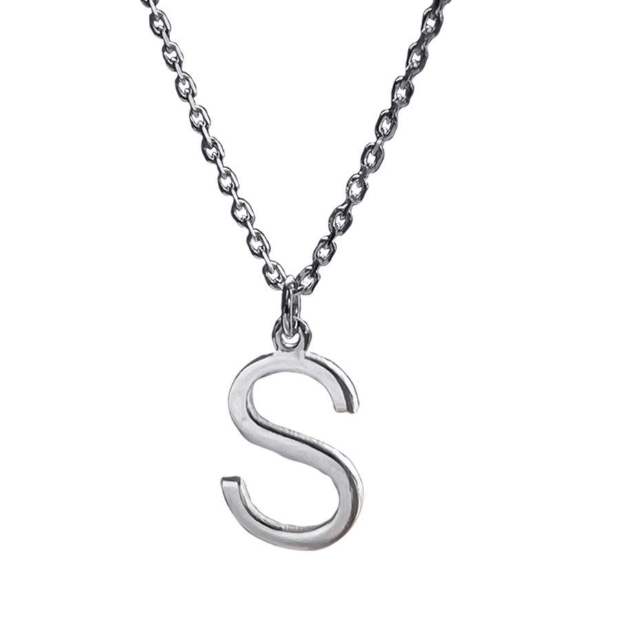 Initial Silver Necklace