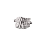 Shell Ring; Sterling Silver Shell Ring