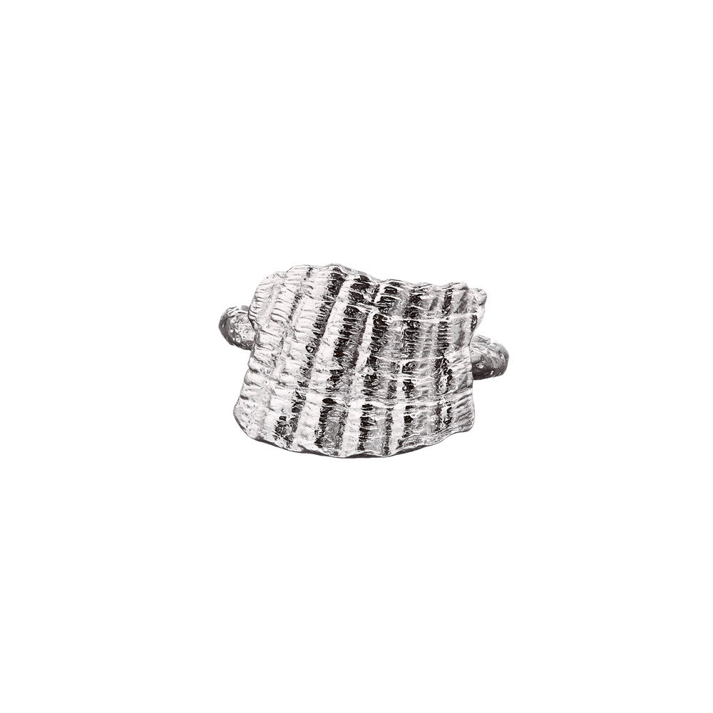 Shell Ring; Sterling Silver Shell Ring