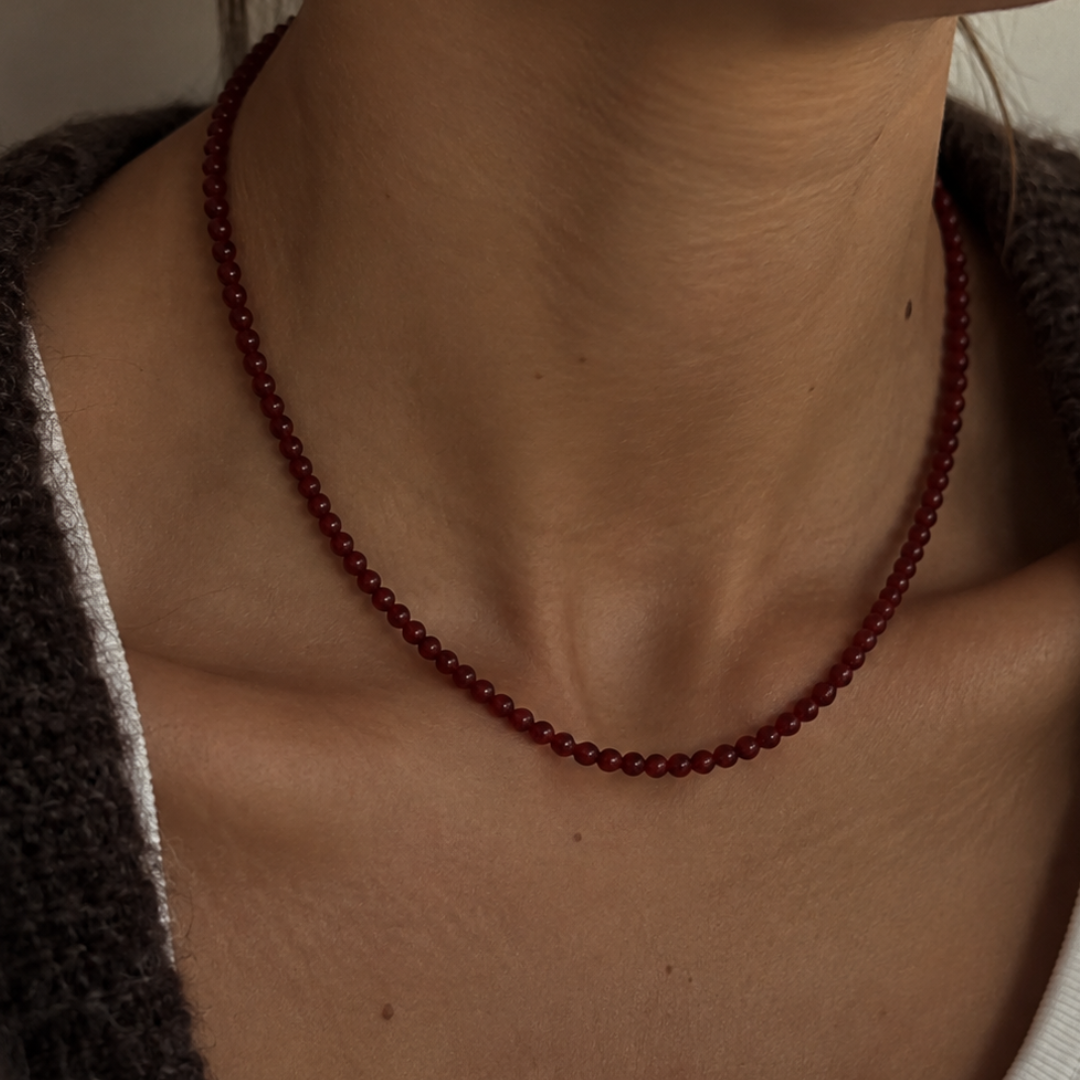 Luna Garnet Necklace