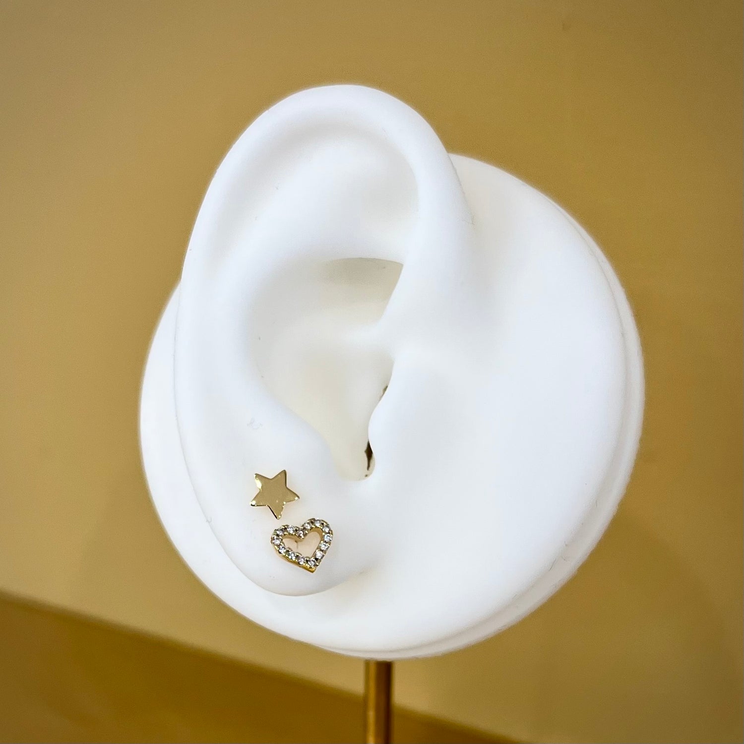 Open Heart Sparkle 9ct Earrings