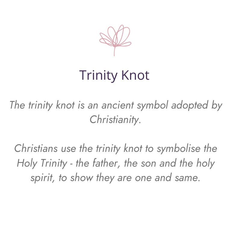 Trinity Knot Confirmation Silver Necklace