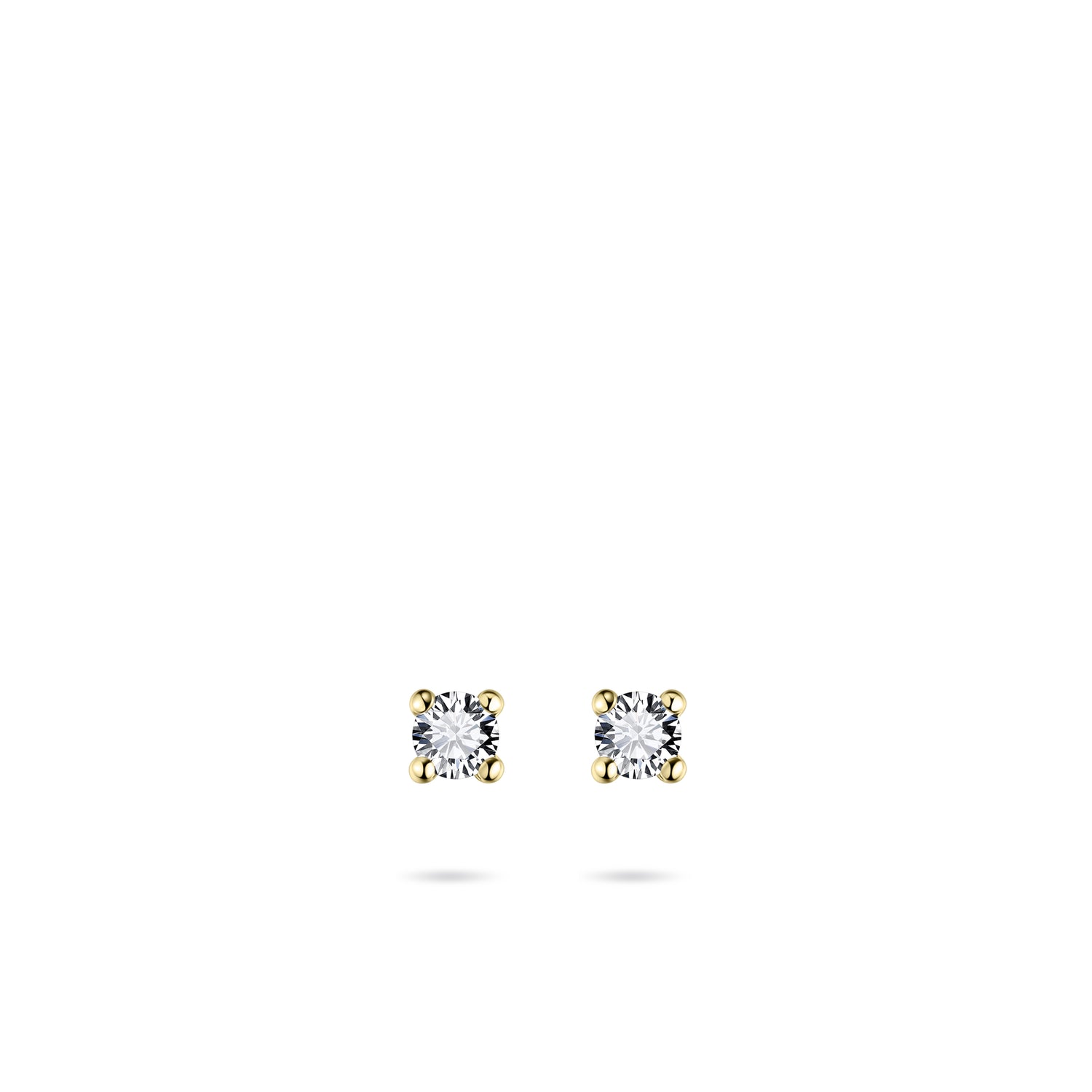 Sparkling 14k Gold Stud Earrings