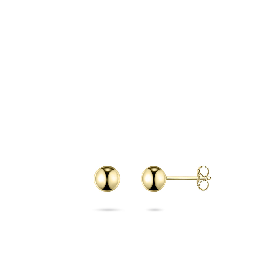 14k Gold Ball Stud Earrings