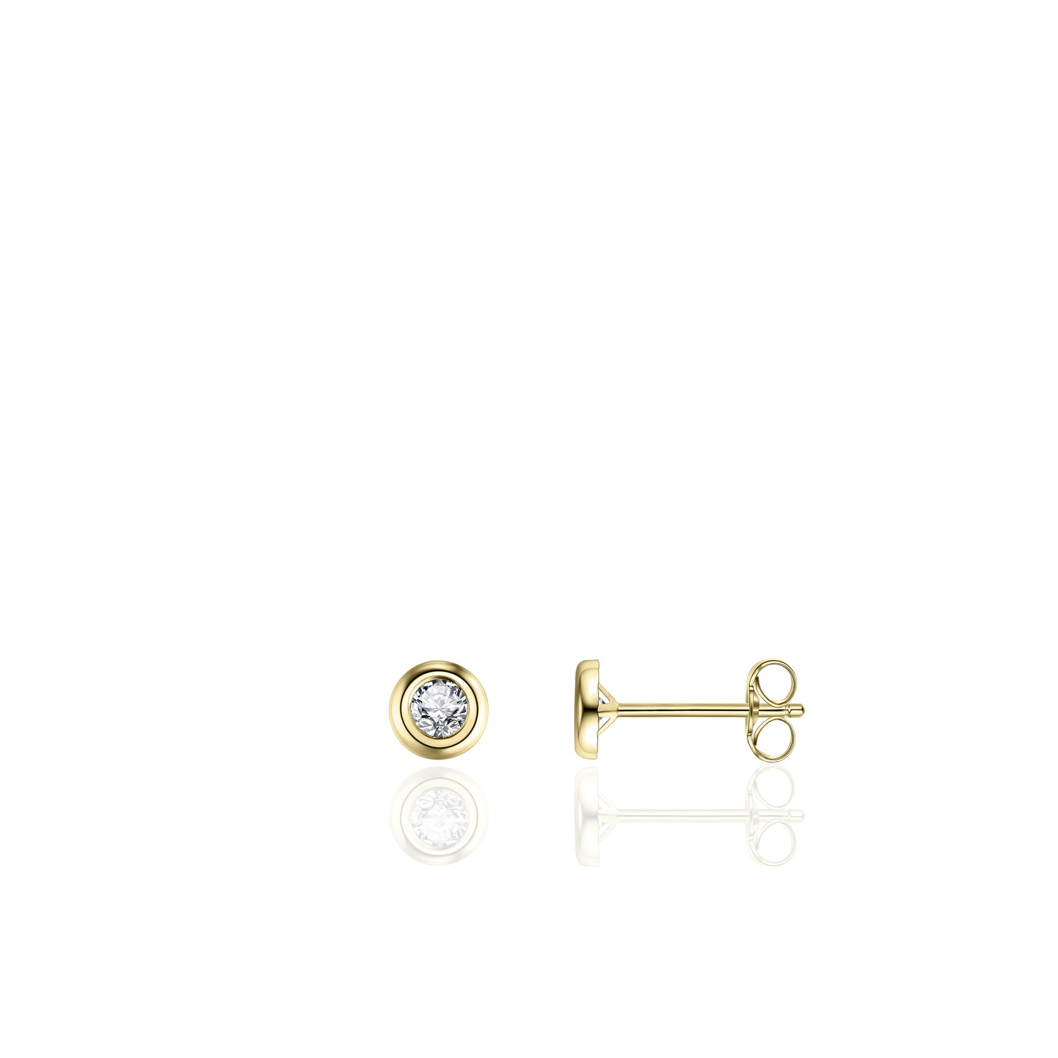 Classic 14k Gold Stud Earrings