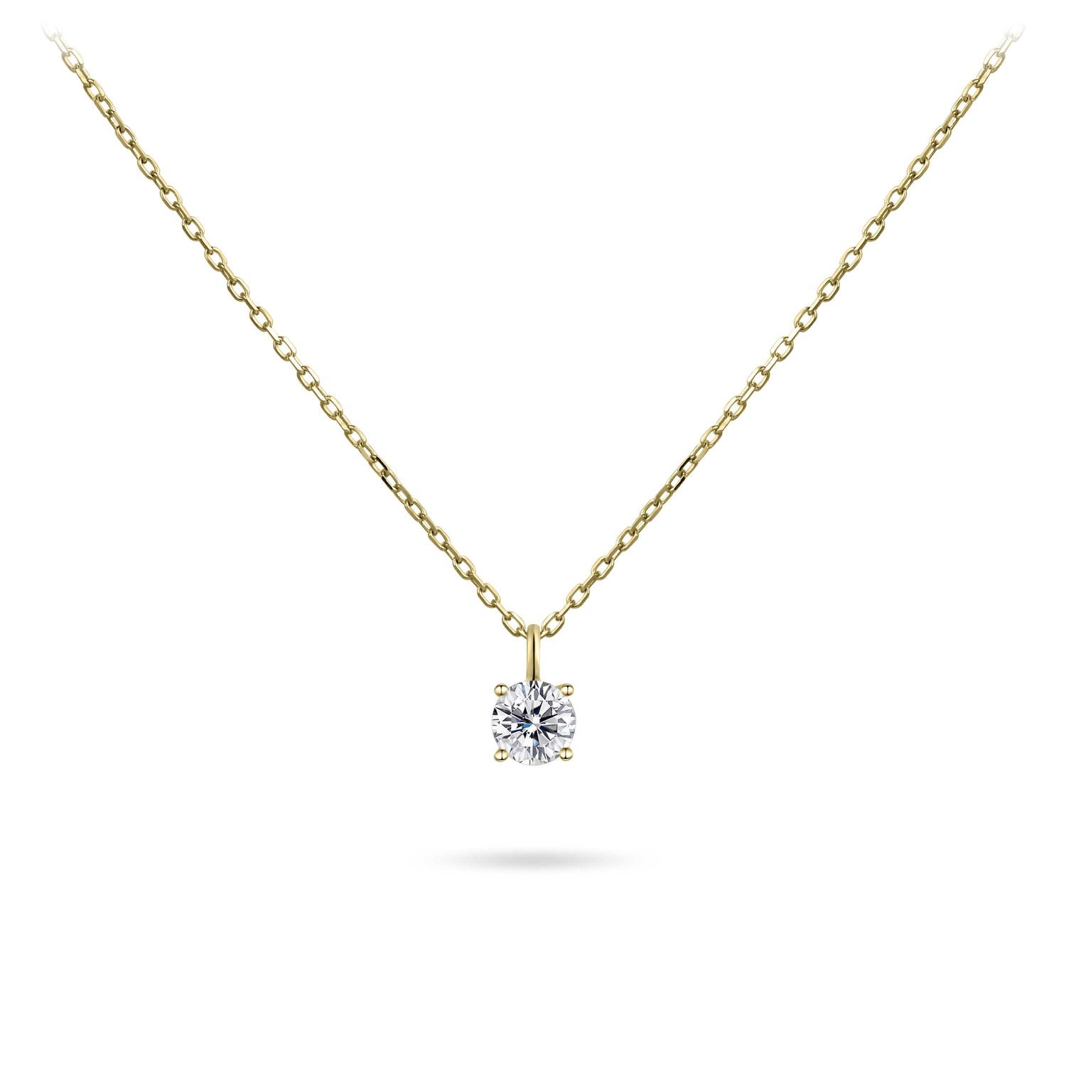 Brilliant 14k Yellow Gold Necklace