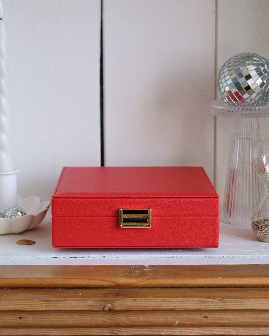 Anne PU leather jewelry box