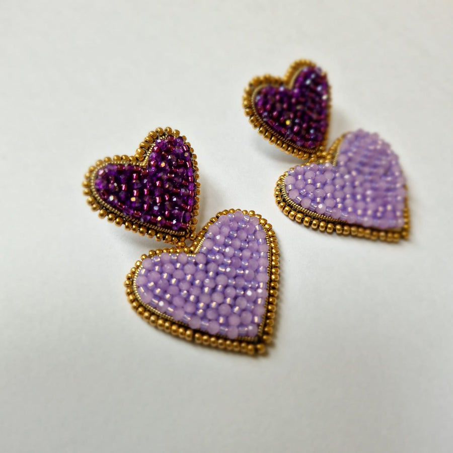 Double Heart Earrings