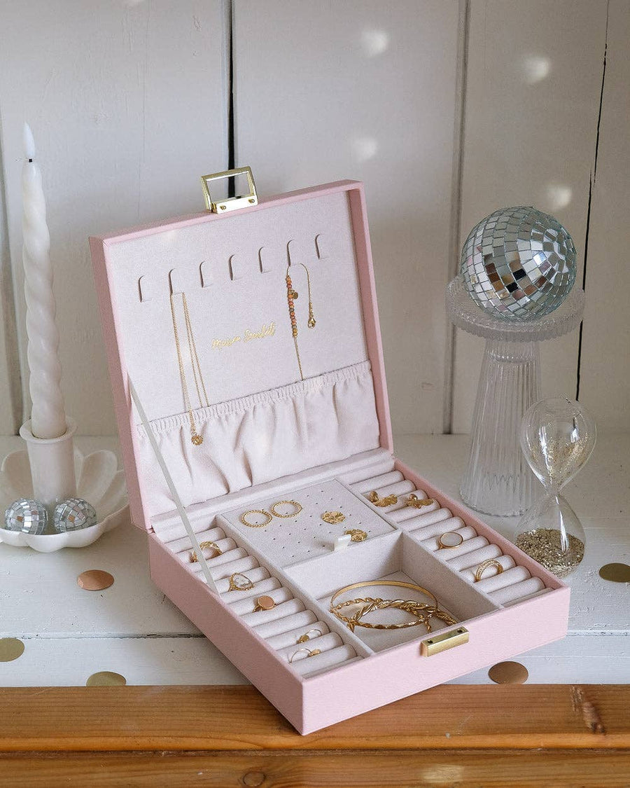 Anne PU leather jewelry box